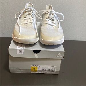 Adidas CrazyFlight Silver and White Shoes. Woman’s size 9. Used for volleyball.